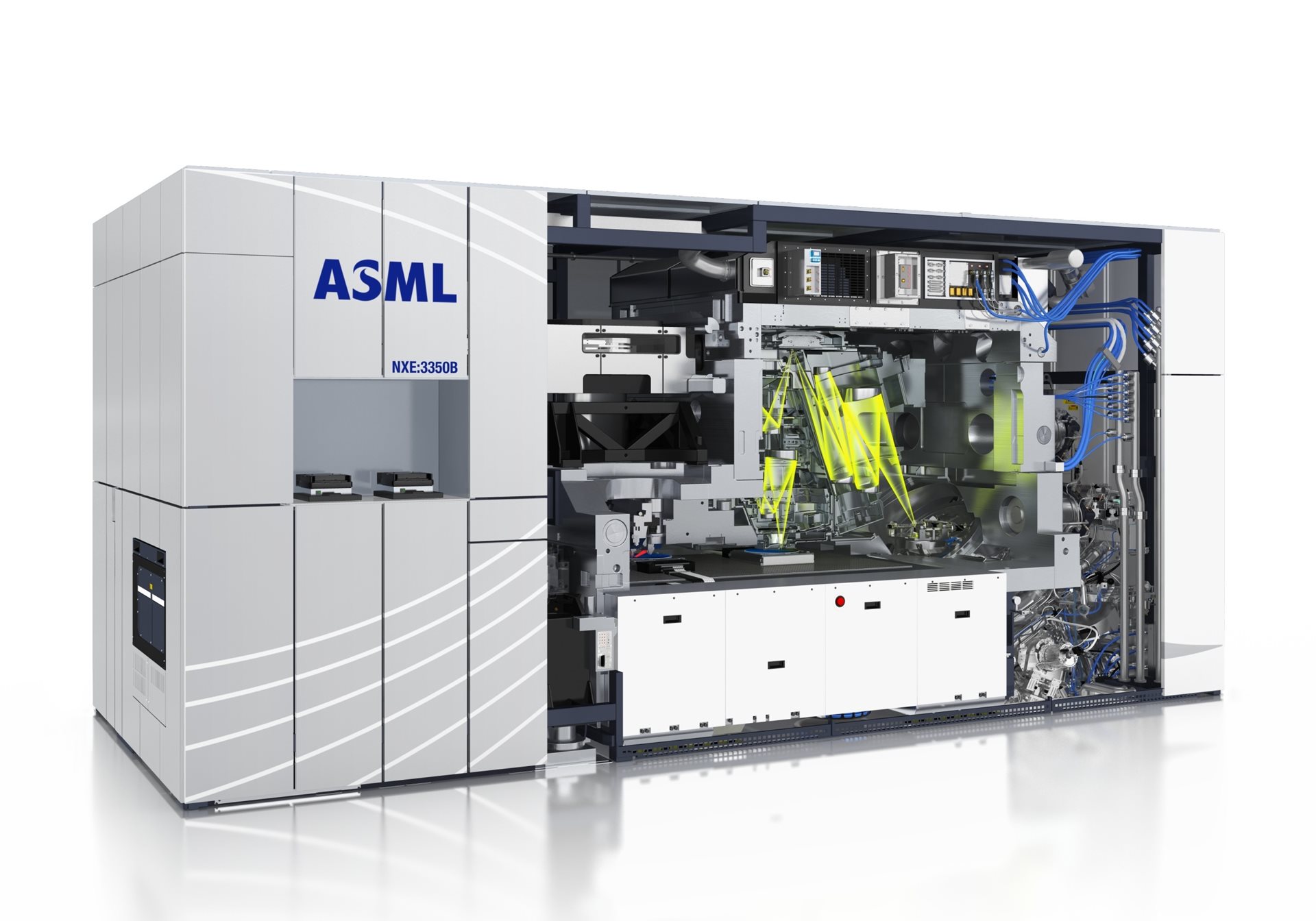 The ASML TWINSCAN NXE 3350B EUV lithography system The ASML TWINSCAN NXE 3350B EUV lithography system