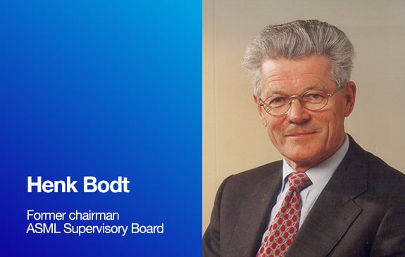 ASML's former supervisory board chairman Henk Bodt.