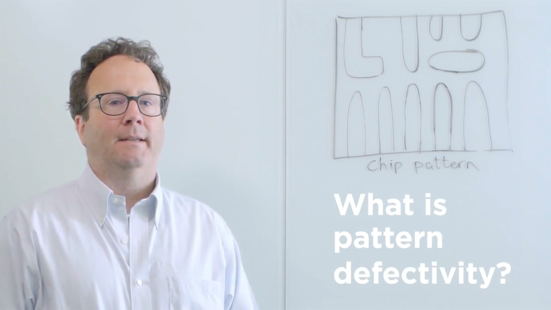 ASML researcher Scott Middlebrooks explains patent defectivity in an episode of the ASML Whiteboard Sessions. ASML researcher Scott Middlebrooks explains patent defectivity in an episode of the ASML Whiteboard Sessions.