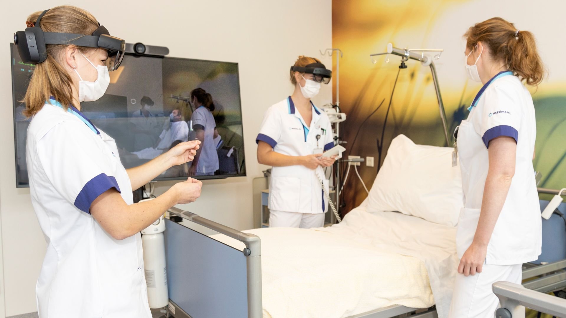 ASML has supported MMC Veldhoven, a neighboring hospital to it’s campus in the Netherlands, to implement augmented reality trainings ASML has supported MMC Veldhoven, a neighboring hospital to it’s campus in the Netherlands, to implement augmented reality trainings