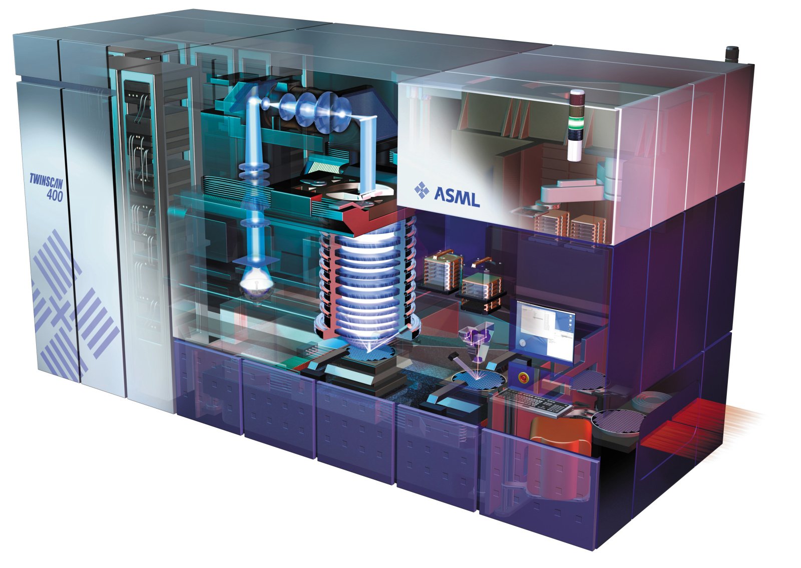 A rendering from the early 2000s of the TWINSCAN AT:400.